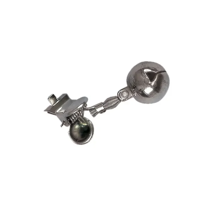2 flache Clip-Glocken 15 mm