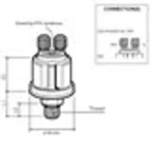 Aktuell VDO Öldruck Sensor 10bar/150psi, 1p,1/8' – 27 NPTF