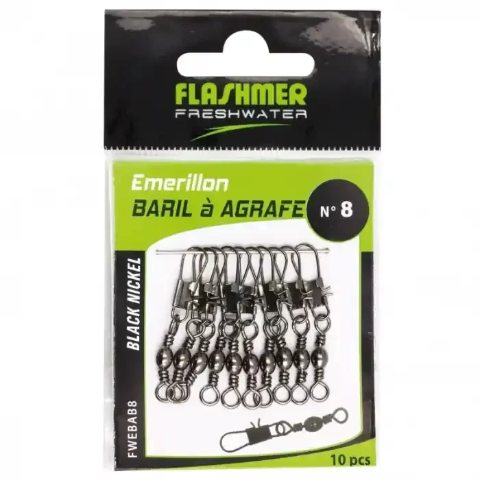 Barrel Swivel Flashmer mit Clip Bronze