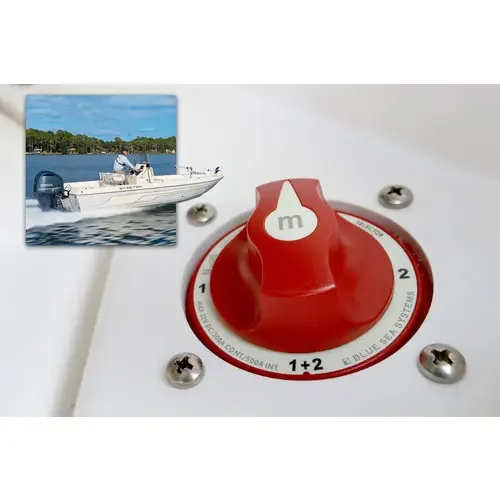 Blue Sea Mini Selector Batterieschalter – Rot Aktuell