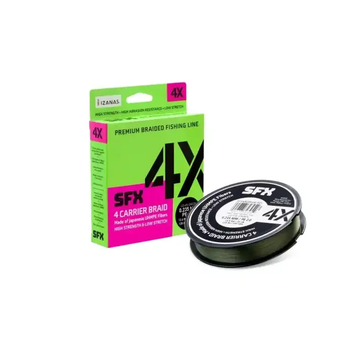 Geflecht Sufix SFX 4X Grün 275 m – 23,5 mm