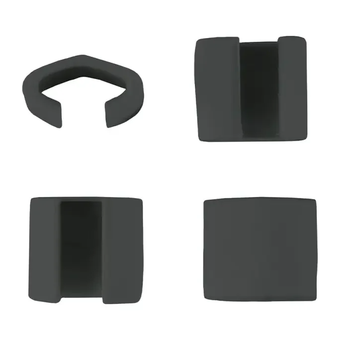 Montageclips Leaderfins Schwarz Hard