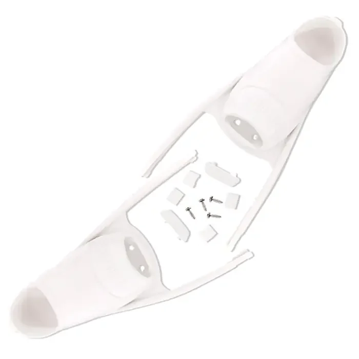 Paar Fußtaschen Leaderfins Forza White