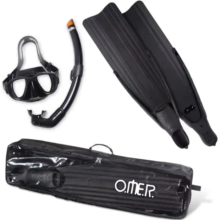 Set Omer Eagleray Flossen, Maske und Schnorchel