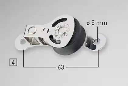 Sprenger 8mm Kugellager Liegeblock mit Lasche Edelstahl rostfrei Mega-Angebot