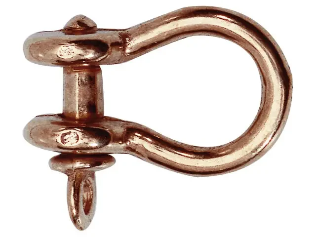 Talamex Schäkel geschweift aus Messing Premium