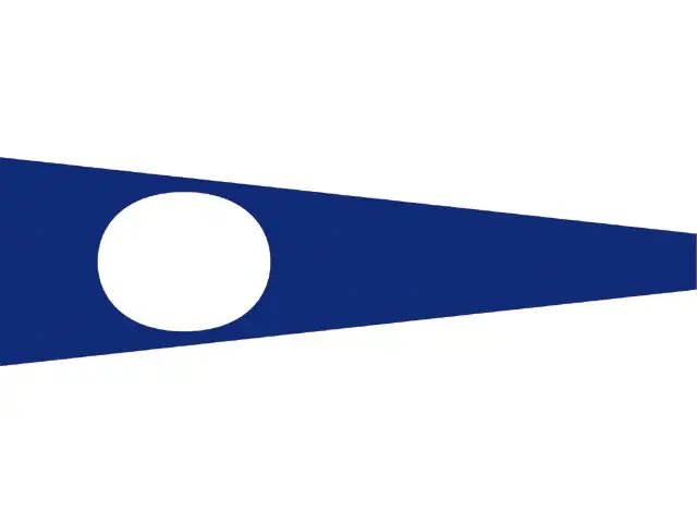 Talamex Zahlenwimpel Abm. 25 x 88 cm Signalflagge 2 Two Preisreduziert