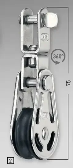 Top-Qualität Sprenger 6mm Gleitlagerblock einfach mit Wirbel