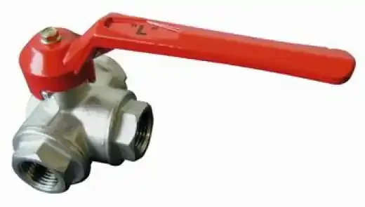Zweiwege-Kugelhahn Ms58 vern. roter Hebel 1 1/2″